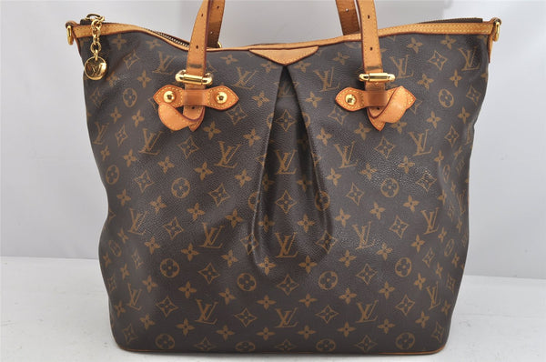 Authentic Louis Vuitton Monogram Palermo GM Shoulder Tote Bag M40146 LV 3068K