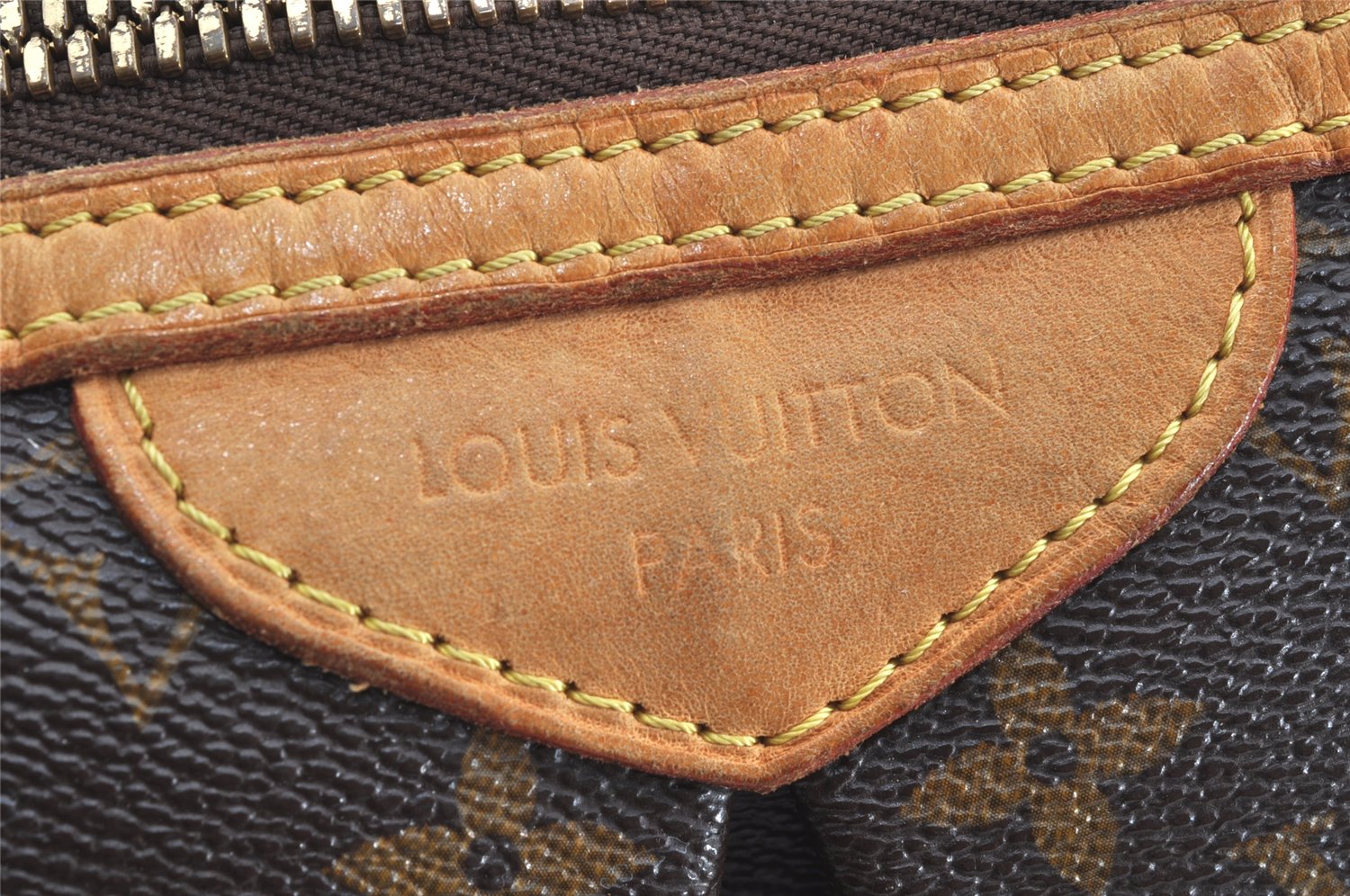 Authentic Louis Vuitton Monogram Palermo GM Shoulder Tote Bag M40146 LV 3068K