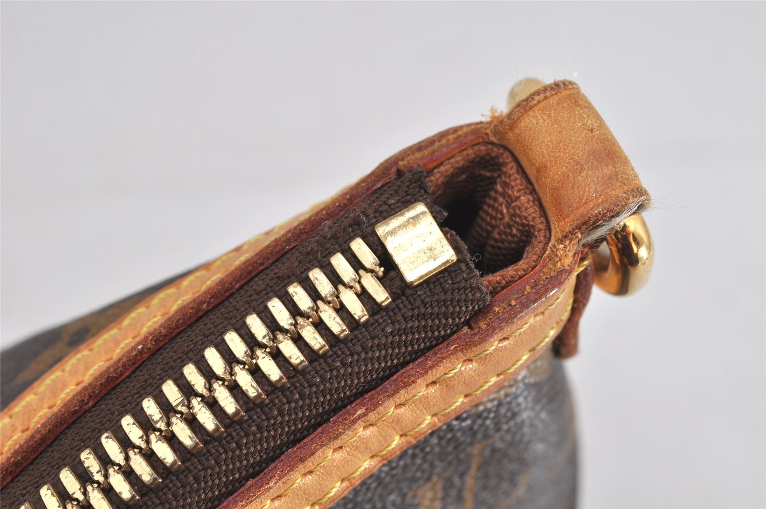 Authentic Louis Vuitton Monogram Palermo GM Shoulder Tote Bag M40146 LV 3068K