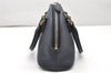 Authentic BURBERRY Vintage Leather 2Way Shoulder Hand Bag Purse Navy 3069K