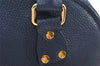 Authentic BURBERRY Vintage Leather 2Way Shoulder Hand Bag Purse Navy 3069K