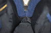 Authentic BURBERRY Vintage Leather 2Way Shoulder Hand Bag Purse Navy 3069K
