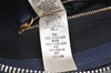 Authentic BURBERRY Vintage Leather 2Way Shoulder Hand Bag Purse Navy 3069K