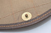 Authentic GUCCI Web Sherry Line Clutch Hand Bag Purse GG PVC Leather Brown 3070J
