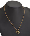 Authentic Christian Dior Gold Tone Chain Pendant Necklace CD 3071J