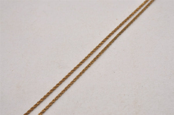 Authentic Christian Dior Gold Tone Chain Pendant Necklace CD 3071J