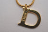 Authentic Christian Dior Gold Tone Chain Pendant Necklace CD 3072J