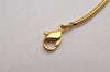 Authentic Christian Dior Gold Tone Chain Pendant Necklace CD 3072J