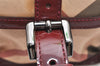 Authentic BURBERRY Nova Check Shoulder Cross Body Bag PVC Enamel Beige 3072K