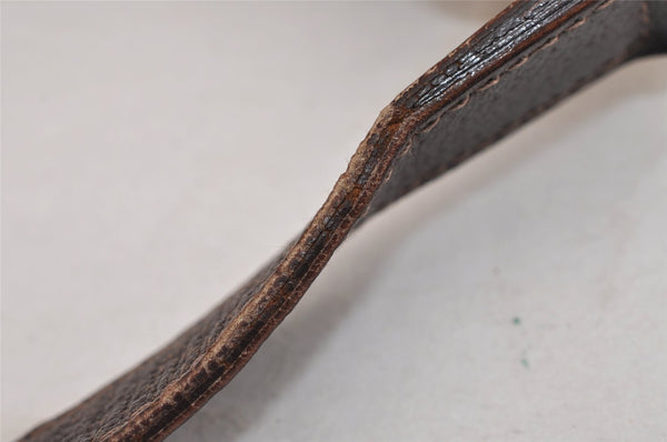 Authentic GUCCI Abbey Shoulder Cross Bag GG Canvas Leather 131326 Brown 3074J