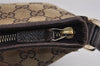 Authentic GUCCI Abbey Shoulder Cross Bag GG Canvas Leather 131326 Brown 3074J
