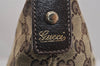 Authentic GUCCI Abbey Shoulder Cross Bag GG Canvas Leather 131326 Brown 3074J