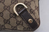 Authentic GUCCI Abbey Shoulder Cross Bag GG Canvas Leather 131326 Brown 3074J