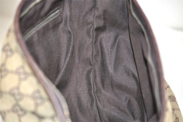 Authentic GUCCI Abbey Shoulder Cross Bag GG Canvas Leather 131326 Brown 3074J