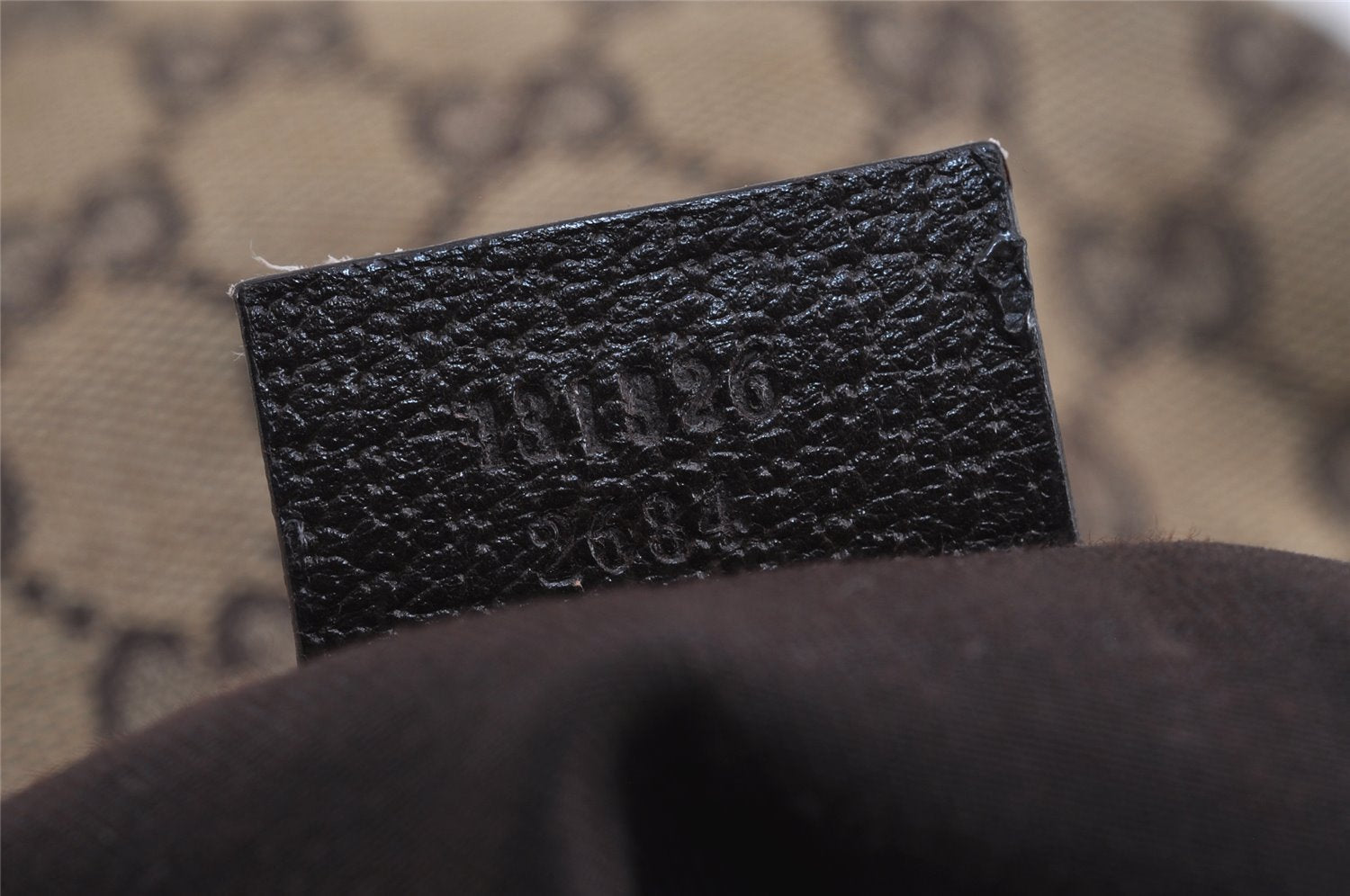 Authentic GUCCI Abbey Shoulder Cross Bag GG Canvas Leather 131326 Brown 3074J