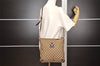 Authentic GUCCI Abbey Shoulder Cross Bag GG Canvas Leather 131326 Brown 3074J