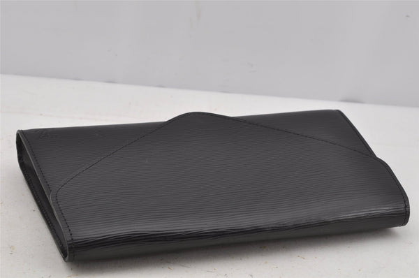Authentic Louis Vuitton Epi Arts Deco Clutch Hand Bag Black M52632 LV 3076J