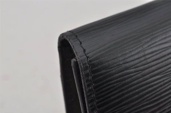 Authentic Louis Vuitton Epi Arts Deco Clutch Hand Bag Black M52632 LV 3076J