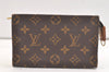 Authentic Louis Vuitton Monogram Pouch For Bucket PM LV Junk 3076K