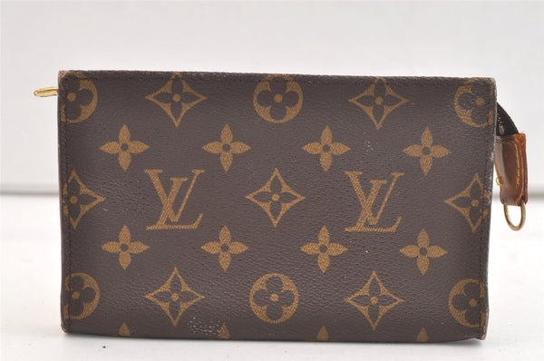 Authentic Louis Vuitton Monogram Pouch For Bucket PM LV Junk 3076K