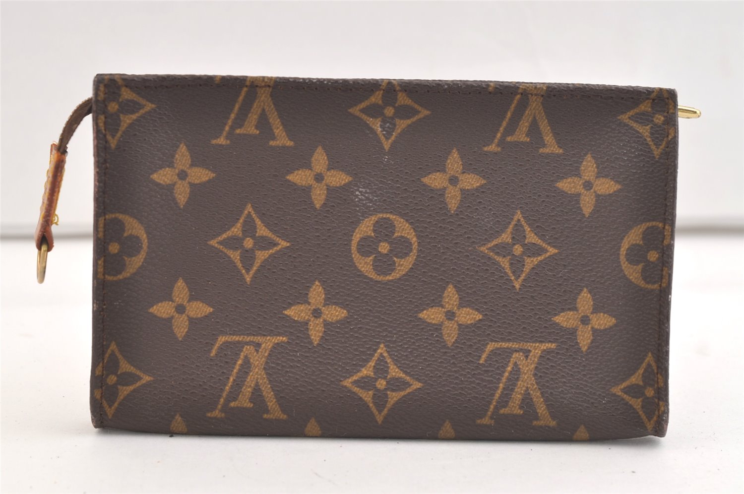 Authentic Louis Vuitton Monogram Pouch For Bucket PM LV Junk 3076K