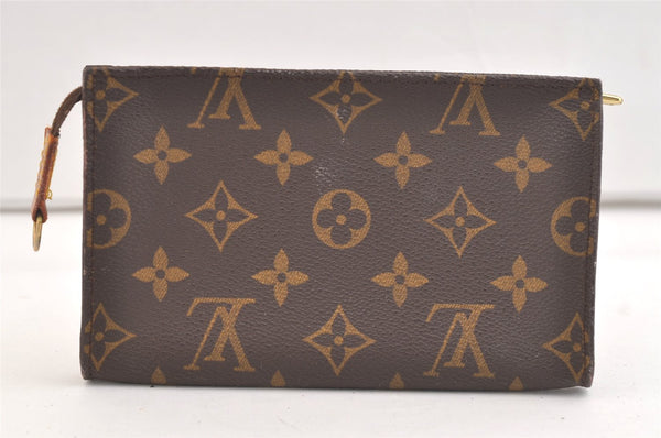 Authentic Louis Vuitton Monogram Pouch For Bucket PM LV Junk 3076K
