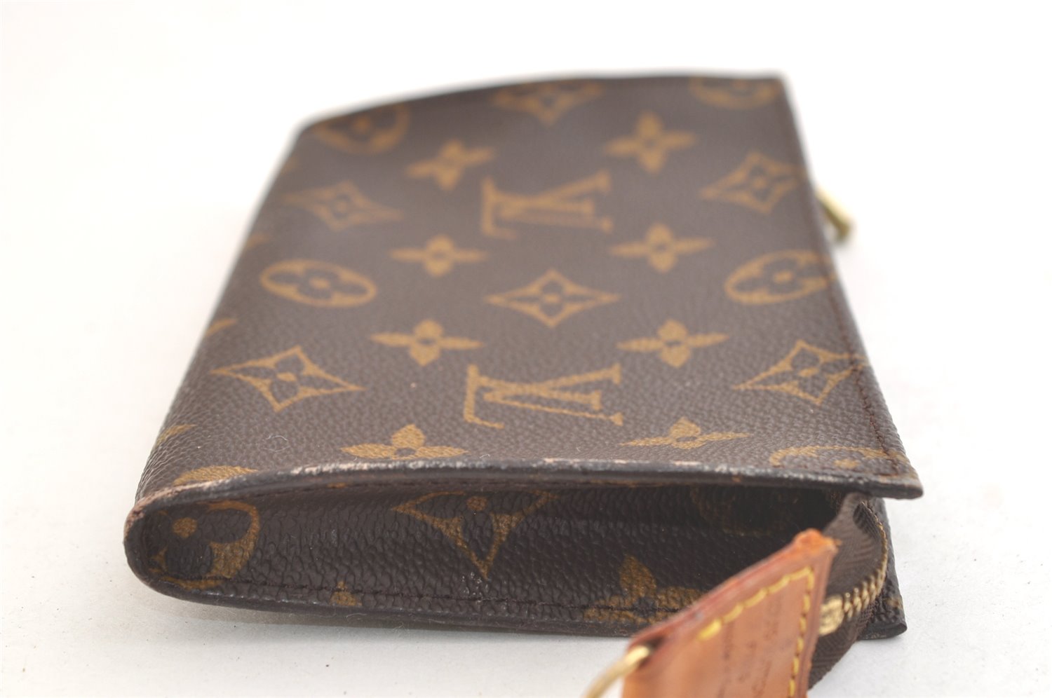 Authentic Louis Vuitton Monogram Pouch For Bucket PM LV Junk 3076K