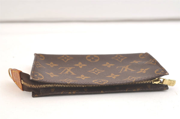 Authentic Louis Vuitton Monogram Pouch For Bucket PM LV Junk 3076K