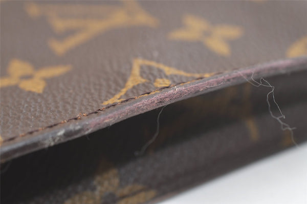 Authentic Louis Vuitton Monogram Pouch For Bucket PM LV Junk 3076K