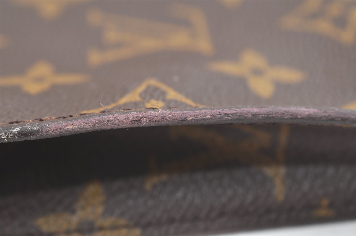 Authentic Louis Vuitton Monogram Pouch For Bucket PM LV Junk 3076K