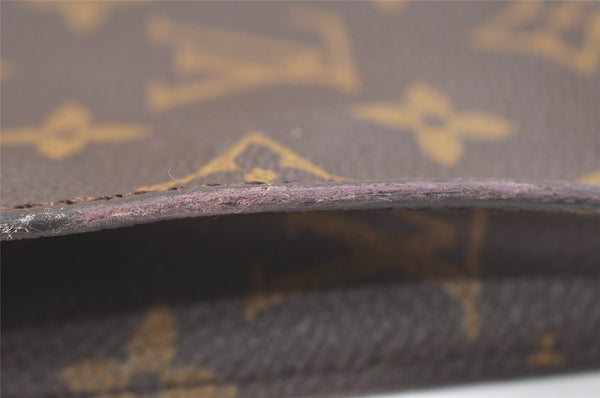 Authentic Louis Vuitton Monogram Pouch For Bucket PM LV Junk 3076K