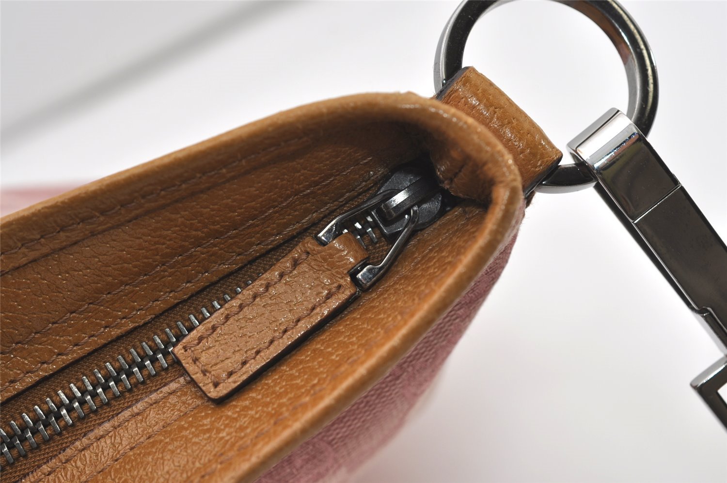 Authentic GUCCI Shoulder Cross Body Bag GG Canvas Leather 113013 Pink 3077J