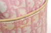 Authentic Christian Dior No.1 Trotter Hand Boston Bag PVC Enamel Pink  3077K