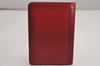 Authentic CHANEL Vintage Calf Skin Bifold Wallet Purse Red CC Logo 3078J