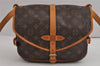 Authentic Louis Vuitton Monogram Saumur 30 Shoulder Cross Bag M42256 LV 3079J