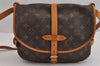 Authentic Louis Vuitton Monogram Saumur 30 Shoulder Cross Bag M42256 LV 3079J