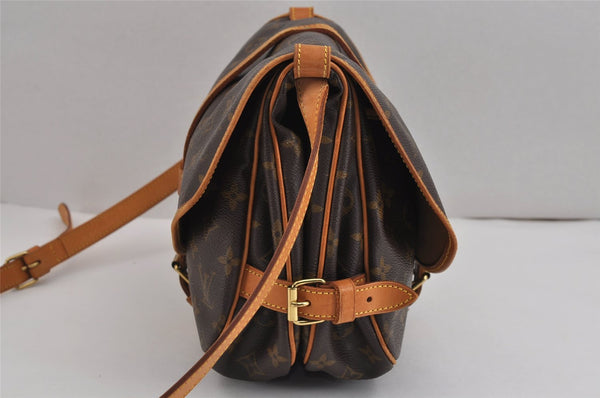 Authentic Louis Vuitton Monogram Saumur 30 Shoulder Cross Bag M42256 LV 3079J