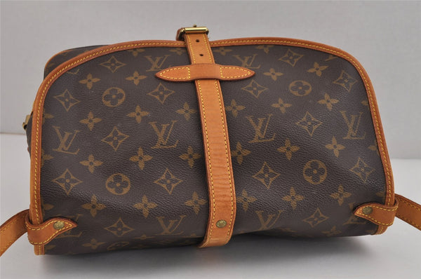 Authentic Louis Vuitton Monogram Saumur 30 Shoulder Cross Bag M42256 LV 3079J