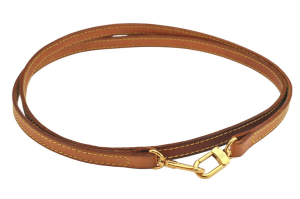 Authentic Louis Vuitton Leather Shoulder Strap Beige 46.3" LV 3079K