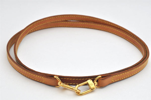 Authentic Louis Vuitton Leather Shoulder Strap Beige 46.3" LV 3079K
