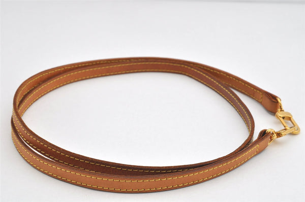 Authentic Louis Vuitton Leather Shoulder Strap Beige 46.3" LV 3079K