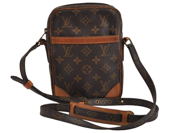 Authentic Louis Vuitton Monogram Danube Shoulder Cross Body Bag M45266 LV 3080J