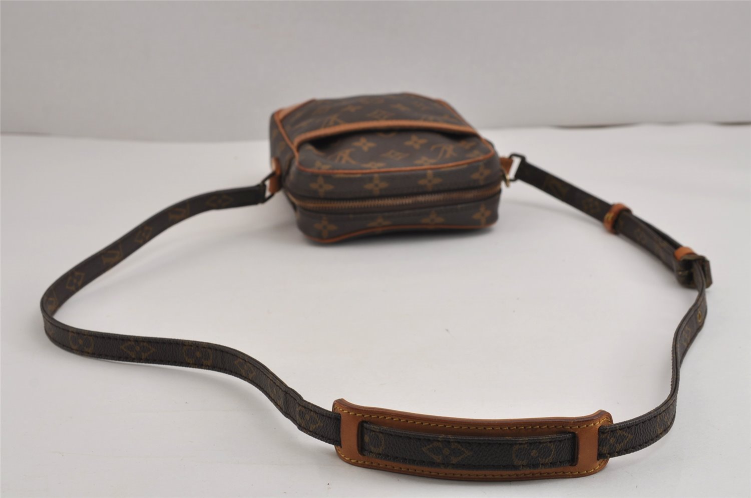 Authentic Louis Vuitton Monogram Danube Shoulder Cross Body Bag M45266 LV 3080J