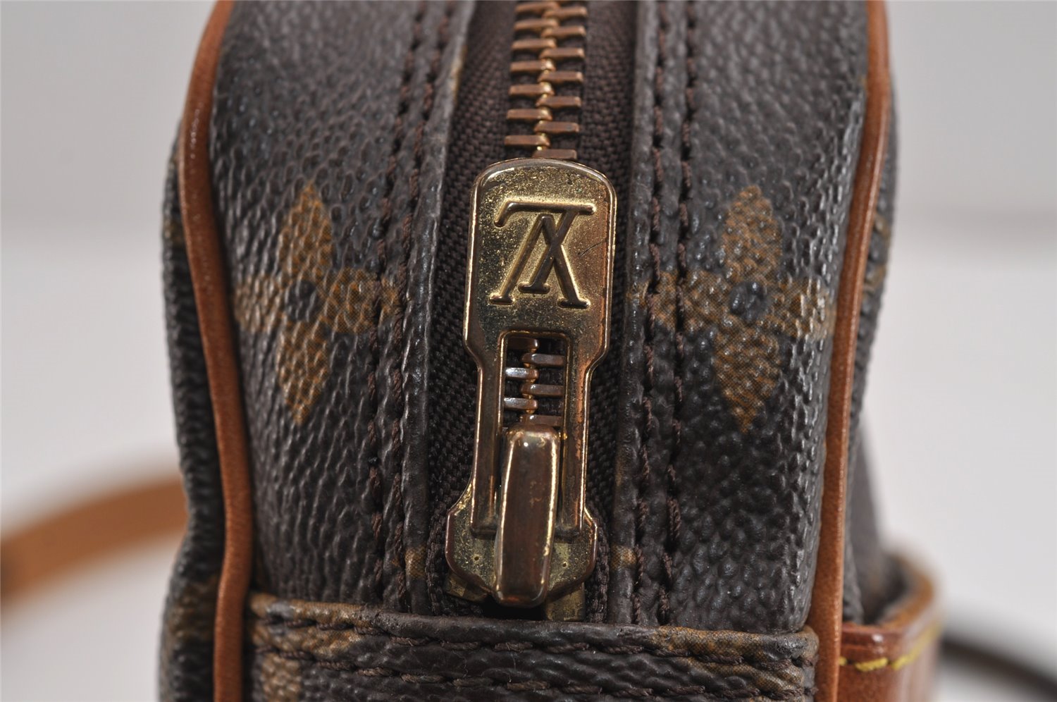 Authentic Louis Vuitton Monogram Danube Shoulder Cross Body Bag M45266 LV 3080J