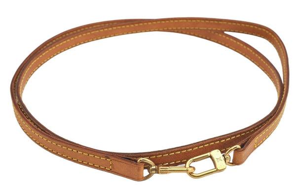 Authentic Louis Vuitton Leather Shoulder Strap Beige 46.9" LV 3080K
