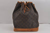 Authentic Louis Vuitton Monogram Noe Shoulder Drawstring Bag M42224 LV 3081J