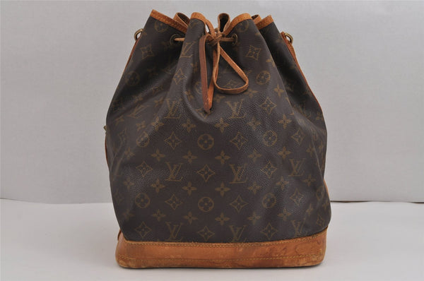 Authentic Louis Vuitton Monogram Noe Shoulder Drawstring Bag M42224 LV 3081J