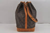 Authentic Louis Vuitton Monogram Noe Shoulder Drawstring Bag M42224 LV 3081J