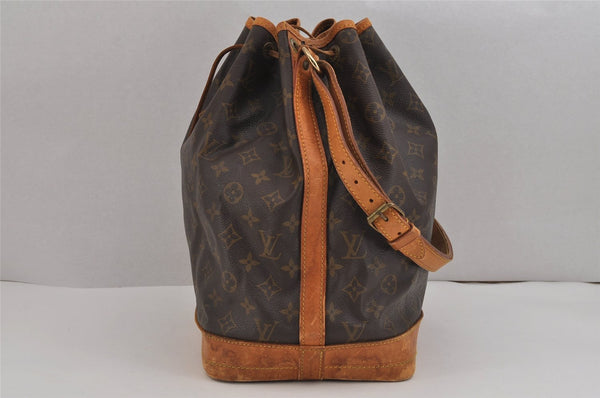 Authentic Louis Vuitton Monogram Noe Shoulder Drawstring Bag M42224 LV 3081J