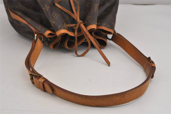 Authentic Louis Vuitton Monogram Noe Shoulder Drawstring Bag M42224 LV 3081J
